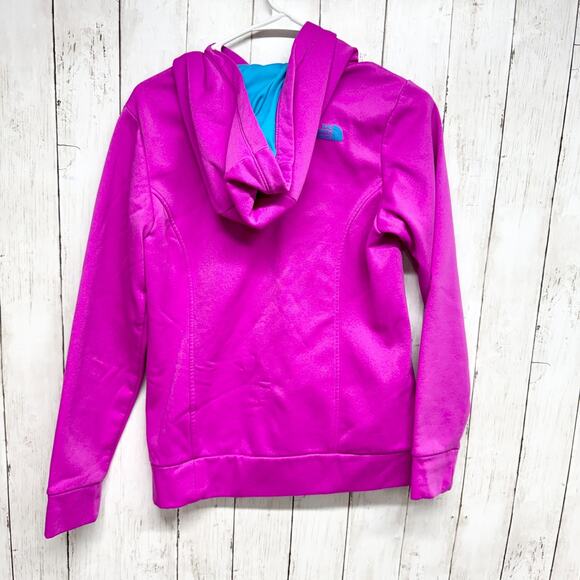 The North Face Sweater Women Size Small Pink Long Sleeve Hooded Sweatshirt Logo - Picture 5 of 5